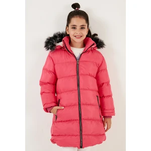 Içi Peluş Astarlı Çıkarılabilir Kapüşonlu Suya Dayanıklı Mont Kız Çocuk Mont 5761910