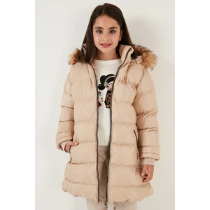 Içi Peluş Astarlı Çıkarılabilir Kapüşonlu Suya Dayanıklı Mont Kız Çocuk Mont 5761910