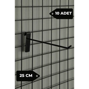 Manken İstanbul 25 cm Siyah Tel Pano Kancası Raf Askısı
