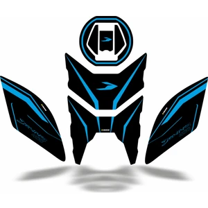 Dominar D400 Uyumlu Deeb Iron Tank Pad Mavi