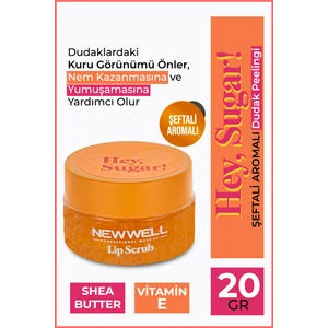 New Well Hey Sugar - Şeftali Aromalı Dudak Peelingi 20 gr