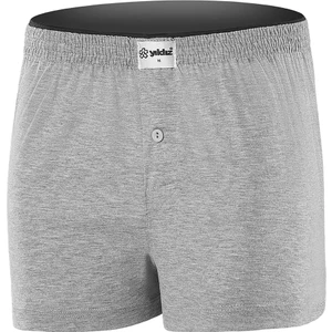 Yıldız Çamaşır Erkek Düz Melanj Gri Havlu Bel 4'lü Paket Boxer