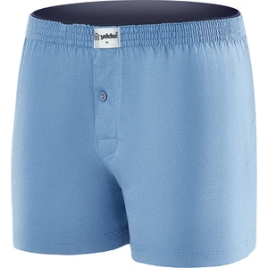 Yıldız Çamaşır Erkek Düz Mavi Havlu Bel 4'lü Paket Boxer