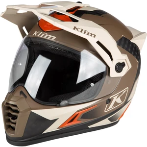 Krios Pro Karbon Adv Rally Motosiklet Kaskı (Kahve / Bej)