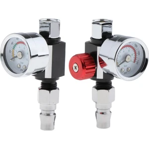 2x Evrensel Alaşım Boya Püskürtme Hava Regülatörü 0- Kırmızı 2pcs Kırmızı 3.2cm (Yurt Dışından)