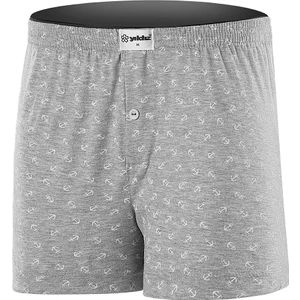 Yıldız Çamaşır Erkek Çapalı Melanj Gri Havlu Bel 4'lü Paket Boxer