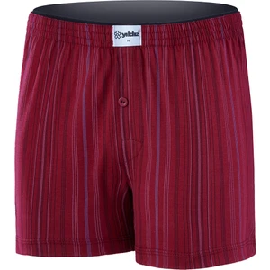 Yıldız Çamaşır Erkek Çizgili Bordo Havlu Bel 4'lü Paket Boxer
