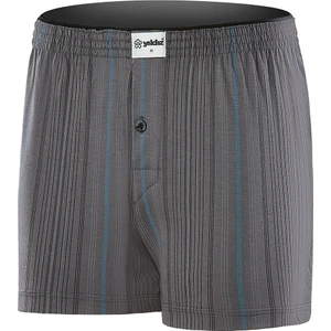 Yıldız Çamaşır Erkek Çizgili Füme Havlu Bel 4'lü Paket Boxer