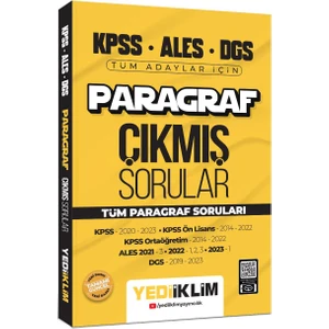 Yediiklim Yayınları 2024 KPSS ALES Paragraf Çıkmış Sorular