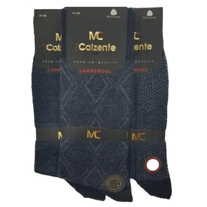 Mia Calzente 3 Adet Lambswool - Yün Erkek Çorap