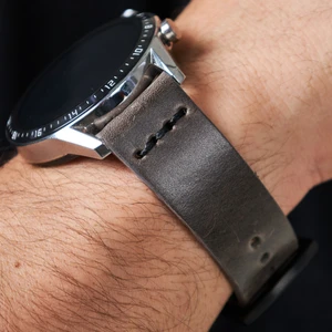 Hakiki Deri Kordon 20MM 22MM 24MM  Casio Armani Fossil Diesel Lacoste Tissot Nacar Klasik Saat Kordonu Deri Kayış Gri