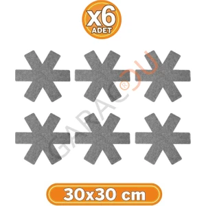 Tava Tencere ve Borcam Koruyucu Çizdirmez Keçe 6'lı Set 30X30 cm
