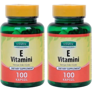 Vitamin E Vitamini 400 IU 268 mg 2 x 100 Kapsül