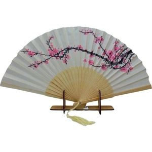 Dünyadan Hediyeler Japon Bambu Kumaş Yelpaze Çanta Boy Stant Hediyeli No.5