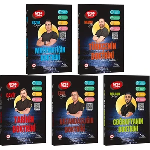 Doktrin Yayınları 2024 KPSS Genel Kültür Yetenek (Matematik,türkçe,tarih,coğrafya,vatandaşlık)(5 Kitap)+1 Kitap