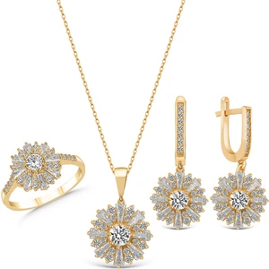 Elegant Gümüş Baget Takı Seti