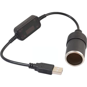 USB 2.0 5 Volt - 2 Amper To 12 Volt - 0.8 Amper Çakmak Fişi Dişi Çevirici