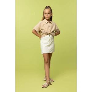 Kız Çocuk Poplin Etek B0712A823HS