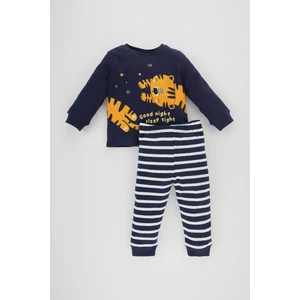 Erkek Bebek Çizgili Uzun Kollu Pijama Takımı A9005A523AU