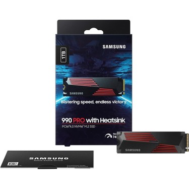 内蔵型SSD Samsung SSD 990 Pro 1Tb 7450MB/s (x9) Samsung 990 Pro 1TB 7450MB-6900MB PCIe 4.0 X4 NVMe 2.0 M.2 Fiyatı