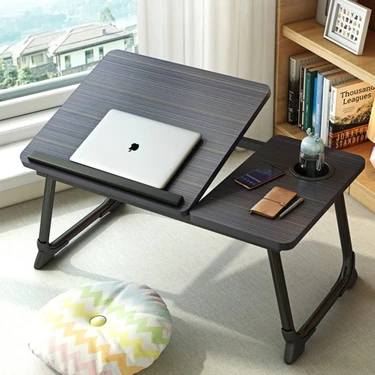 Miletus Laptop Standı Yükseltilebilir Ders Çalışma Masası Çocuk Çalışma Sehpası Yatak Sehpası Ders