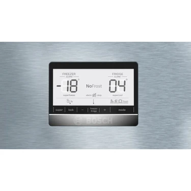 Bosch Serie 8 Alttan Donduruculu Buzdolabı 186 x 75 cm Paslanmaz Çelik