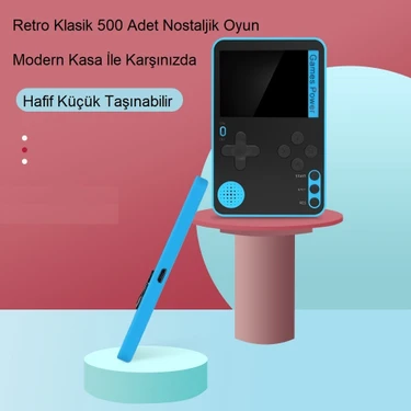 Triline Retro Klasik 500 Oyun 2.4 Inç Renkli LCD Ekran 6.5mm Slim Kasa Taşınabilir El