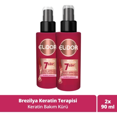 Elidor Isı İle Aktifleşen Keratin Bakım Kürü Brezilya Keratin Terapisi Hidrolize Keratin Marula