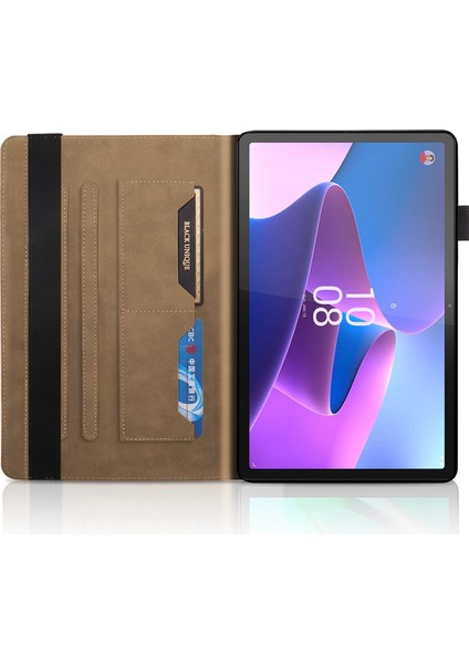 Lenovo Tab P11 Pro Gen 2 Için Deri Tablet Kılıfı - Kahverengi (Yurt Dışından)