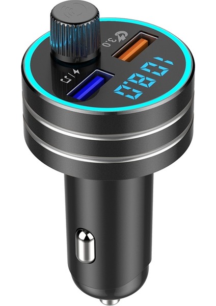 C1 Çok Fonksiyonlu Araç Çift USB Şarj Cihazı - Siyah (Yurt Dışından)