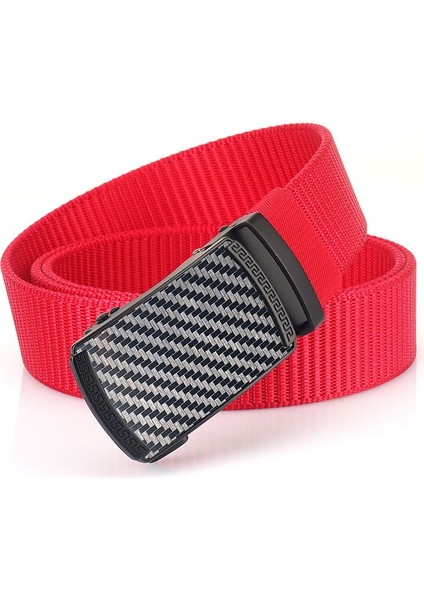 Karbon Fiber Yama Otomatik Toka Naylon Kemer (Yurt Dışından)