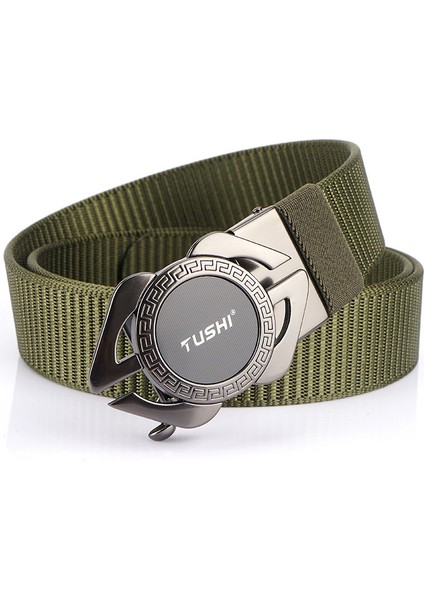 Erkek Modası Naylon Örgülü Otomatik Tokalı Kemer (Yurt Dışından)