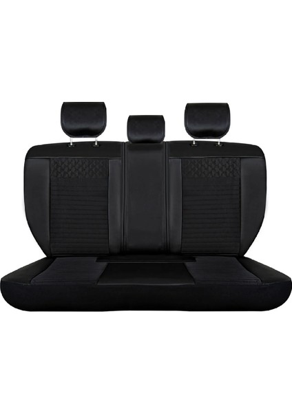 Hyundai Kona Lüx Deri Oto Koltuk Kılıfı Ön Arka Takım Siyah modelleri
