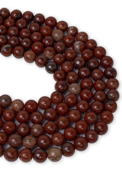 8 mm Kırmızı Jasper Taşı Dizi