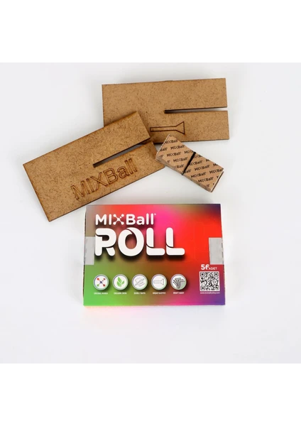 Mixball Roll Ahşap Stant ve Yeni Nesil Kağıt Filtre Zıvana-Magic Wood