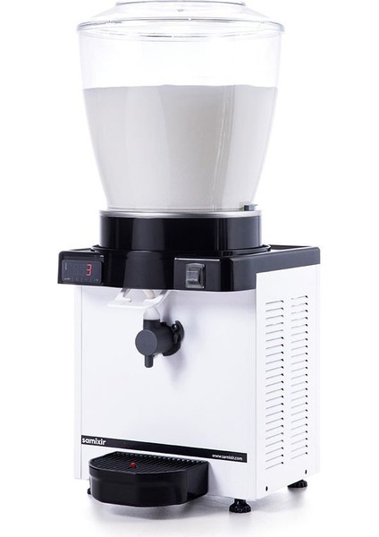 KAM22 Panoramik Köpüklü Ayran Dispenseri 22 L Beyaz
