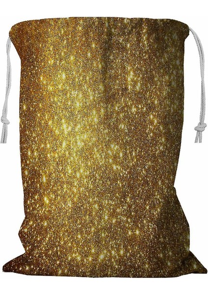 Golden Grunge Ipli Çamaşır Sepeti 45X60 cm (Yurt Dışından)