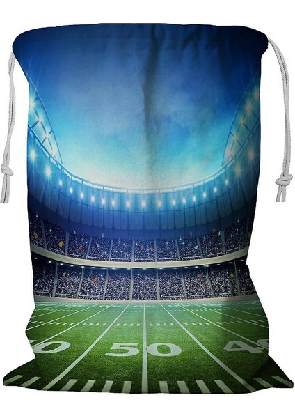 Stadium Kordonlu Çamaşır Sepeti 45X60 cm (Yurt Dışından)
