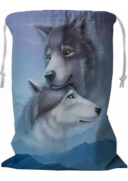 Kurt Yağlı Boya Çamaşır Sepeti Ipli 45X60 cm (Yurt Dışından)