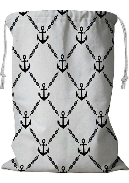 Çapalar Ipli Çamaşır Sepeti 45X60 cm (Yurt Dışından)