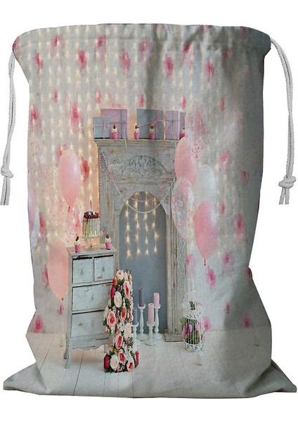 Tatil Partisi Için Süslemeler Çok Sayıda Balon Ipli Çamaşır Sepeti 45X60 cm (Yurt Dışından)