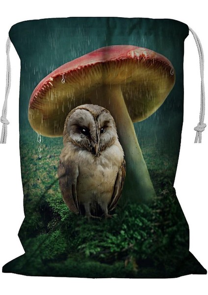 Sevimli Desenli Ipli Çamaşır Sepeti 45X60 cm (Yurt Dışından)