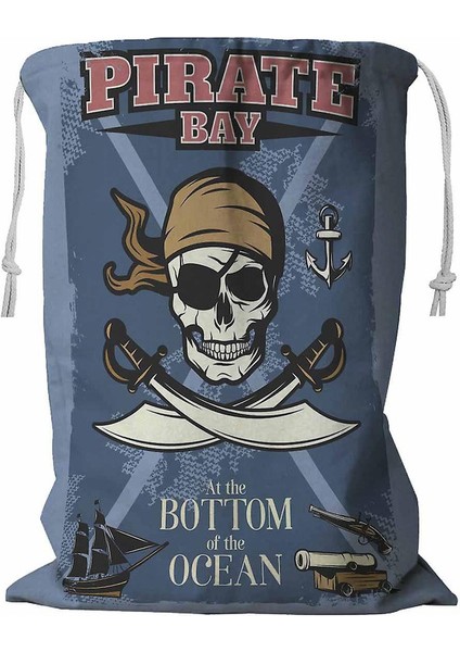 Korsan Çamaşır Sepeti Kordonlu 45X60 cm (Yurt Dışından)