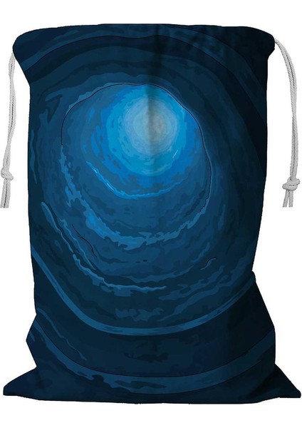 Harikalar Diyarı Tavşan Deliği Ipli Çamaşır Sepeti 45X60 cm (Yurt Dışından)