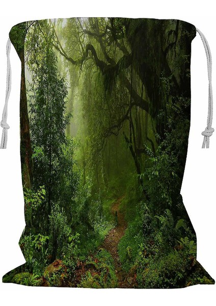 Nepal'de Subtropikal Orman Ipli Çamaşır Sepeti 45X60 cm (Yurt Dışından)