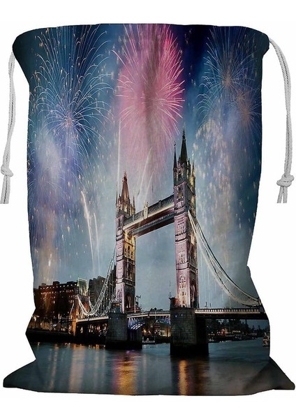 Kutlama Çamaşır Sepeti Kordonlu 45X60 cm (Yurt Dışından)