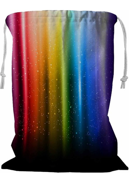 Gökkuşağı Ipli Çamaşır Sepeti 45X60 cm (Yurt Dışından)