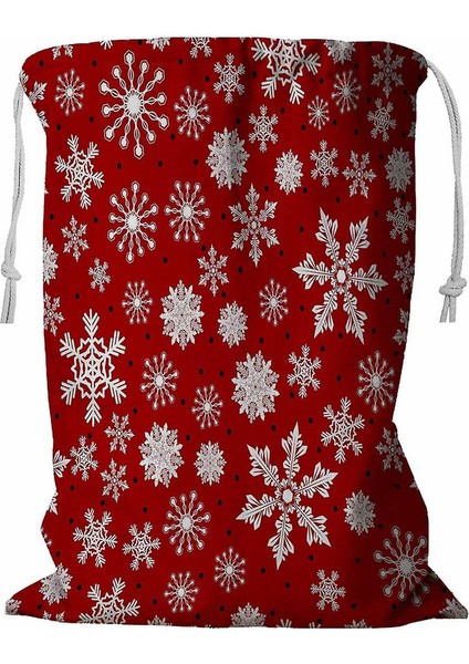 Noel Kar Taneleri Noktalar Kış Kar Noel Depolama Sepeti Ipli 45X60 cm (Yurt Dışından)