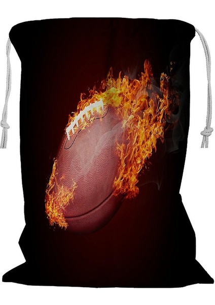 Kordonlu Futbol Çamaşır Sepeti 45X60 cm (Yurt Dışından)