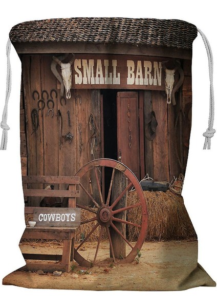 Batı Tarzı Kovboy Ev Depolama Sepeti Ipli 45X60 cm A--21465 (Yurt Dışından)